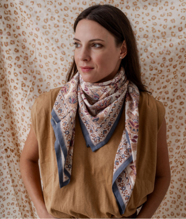 Grand Foulard Matira Vanille – Image 2