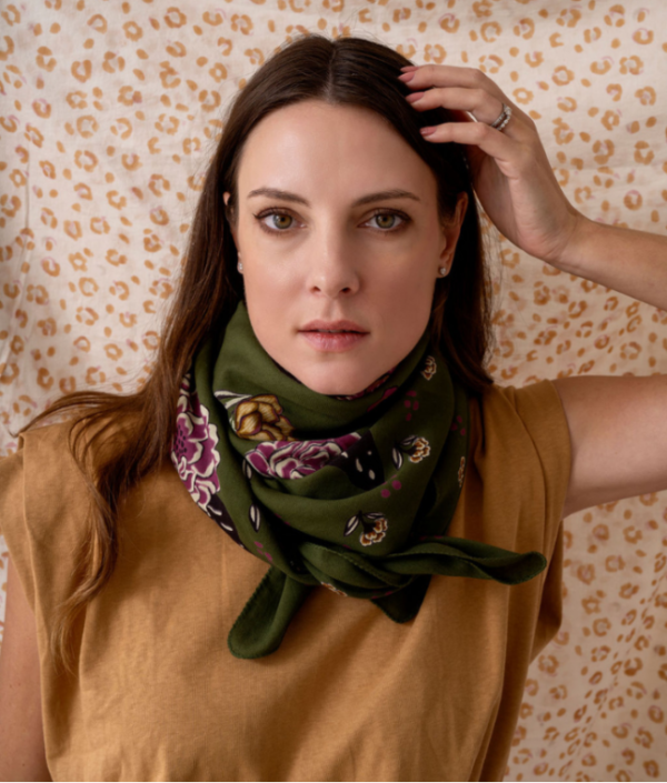 Grand Foulard Mindi Khaki – Image 2