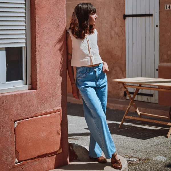 Jeans Bergerie Denim Blue – Image 3
