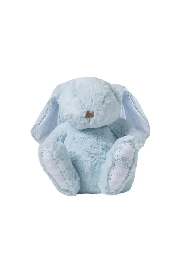 peluche doudou lapin bleu