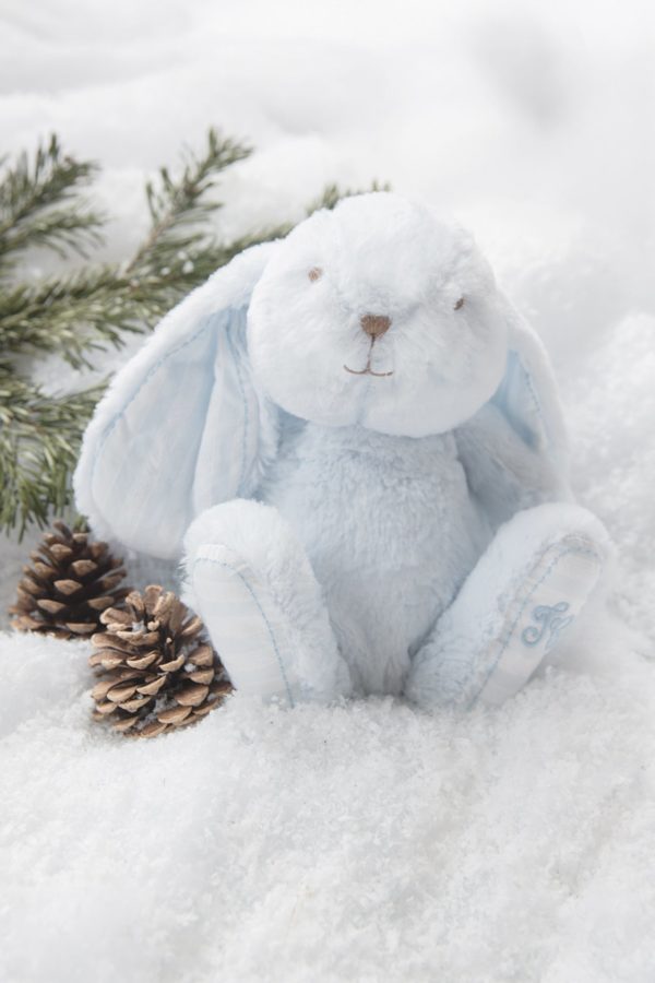 Peluche Lapin 25 cm Bleu Ciel – Image 2