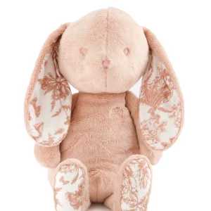 peluche doudou lapin rose toile de jouy