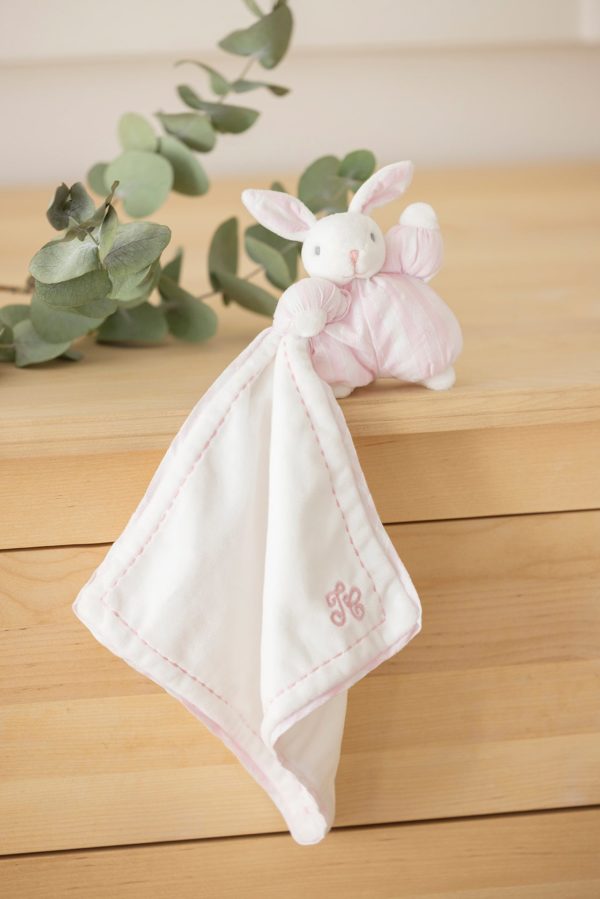 Peluche Doudou Lapin Rose Pâle – Image 2