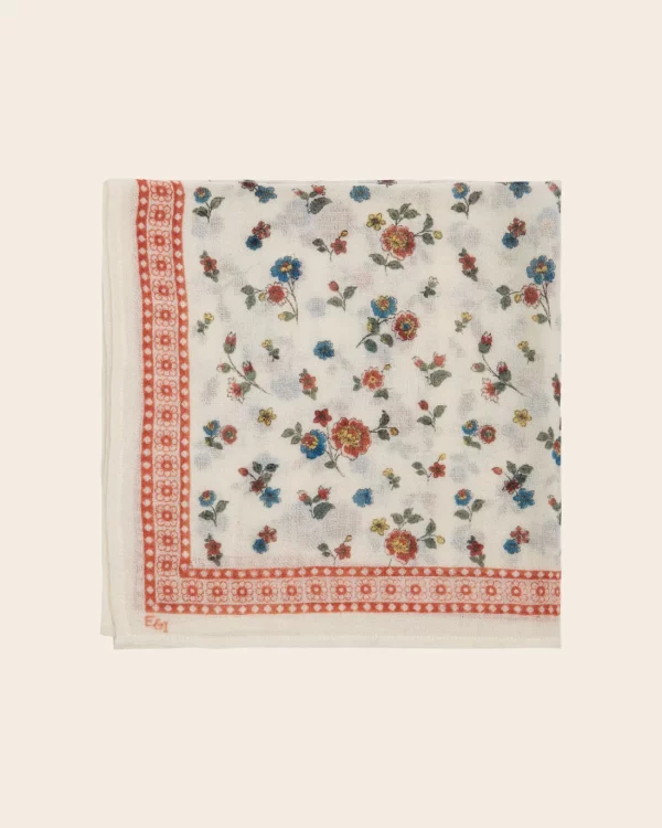 foulard en laine camélia 50x50 emile et ida