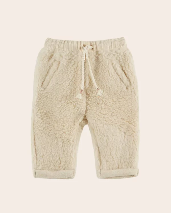 pantalon sherpa écru moumoute emile et ida