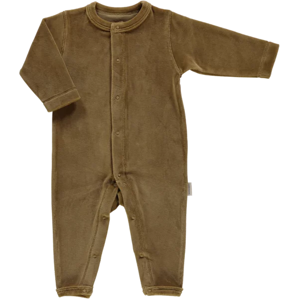 pyjama airelle velours ras dull gold poudre organic