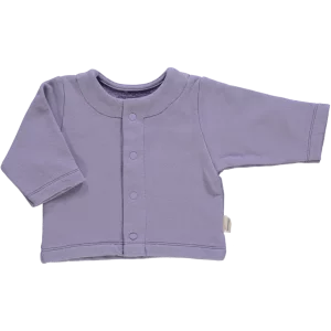 CARDIGAN CAMOMILLE LAVENDER GRAY POUDRE ORGANIC