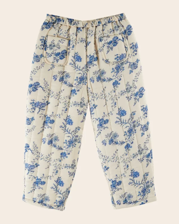 pantalon matelassé orchid bleu emile et ida