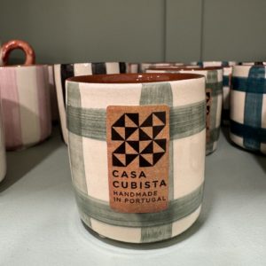 tasse expresso à damier sage casa cubista