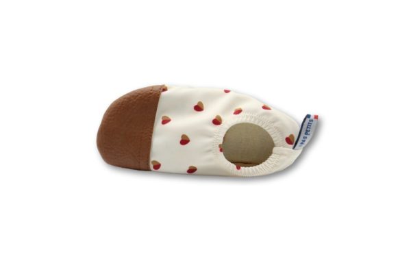 CHAUSSONS LES PETITS COEURS BICOLORES LES PAS PETITS