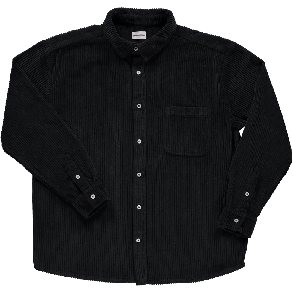 chemise lenhador velours côtelé pirate black poudre organic