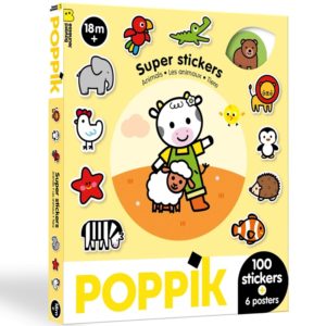 STICKERS BOX GOMMETTES FACILES LES ANIMAUX POPPIK