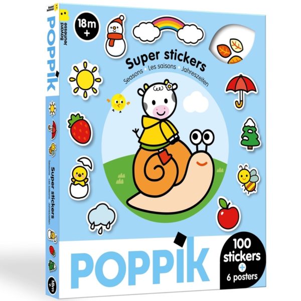 STICKETS BOX POUR LES PETITS GOMMETTES FACILES LES SAISONS POPPIK