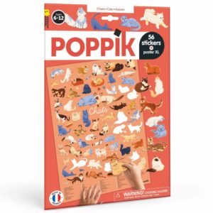 POSTER A STICKER CHATS POPPIK