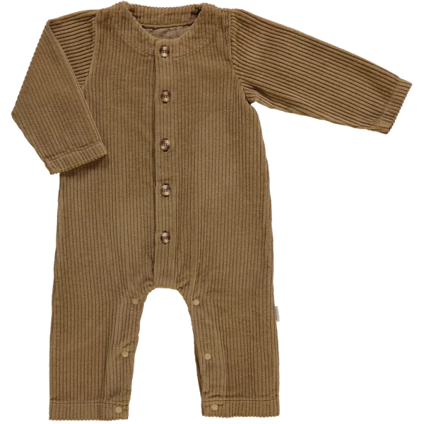 COMBINAISON MELEZE VELOURS COTELE DULL GOLD POUDRE ORGANIC