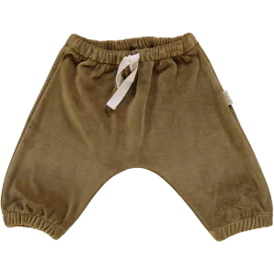 pantalon cannelle velours ras dull gold poudre organic