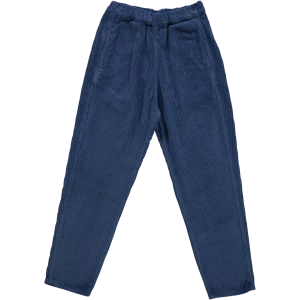 PANTALON COQUELICOT VELOURS COTELE DARK DENIM POUDRE ORGANIC