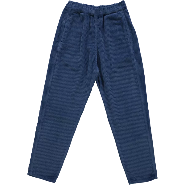 PANTALON COQUELICOT VELOURS COTELE DARK DENIM POUDRE ORGANIC