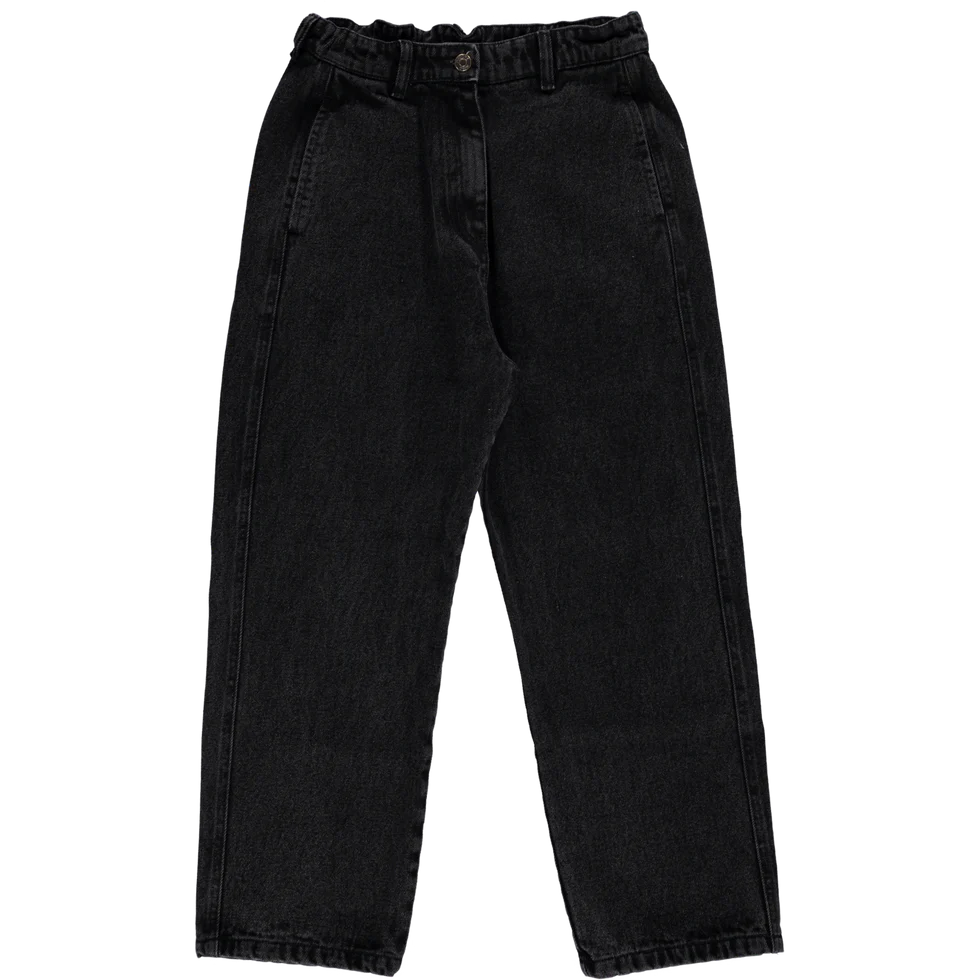 JEAN GENTIANE DENIM NOIR LONG POUDRE ORGABNIC