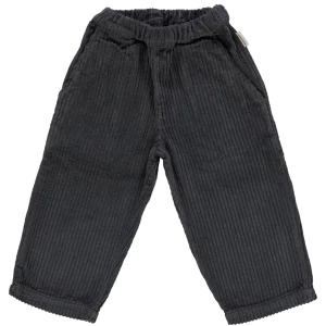 PANTALON POMELOS VELOURS COTELE PIRATE BLACK POUDRE ORGANIC