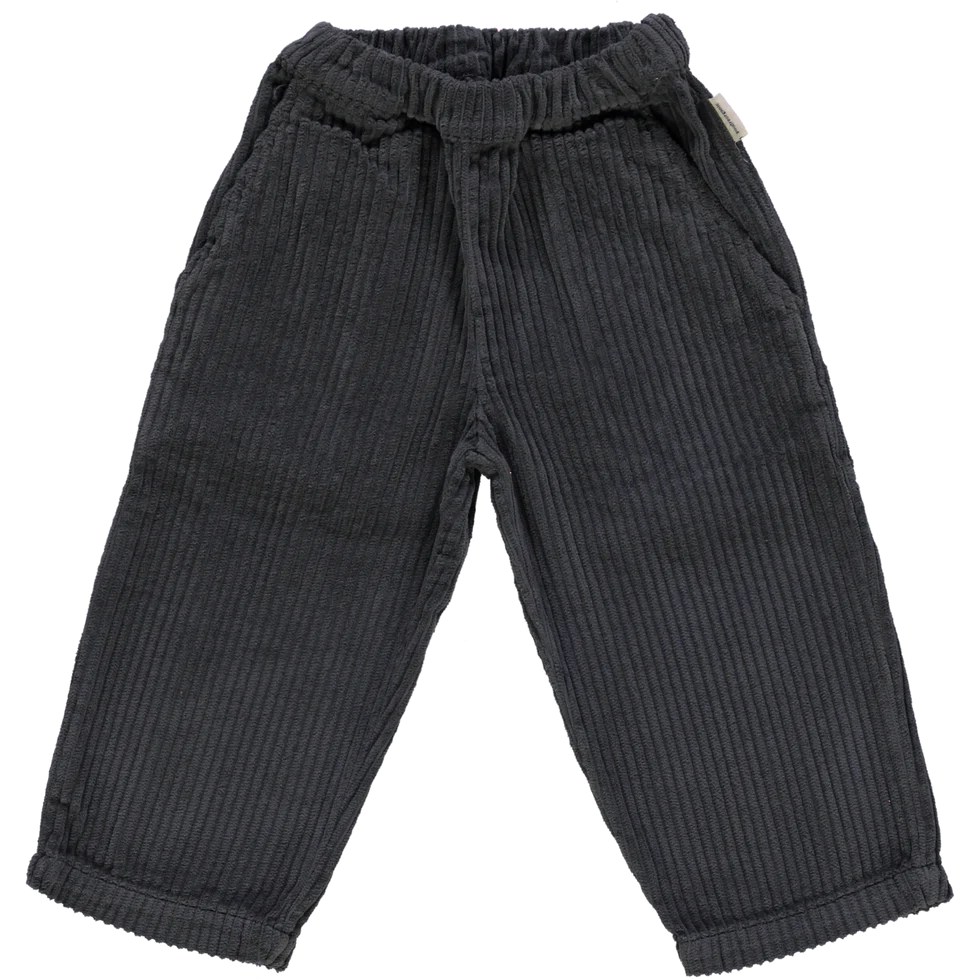 PANTALON POMELOS VELOURS COTELE PIRATE BLACK POUDRE ORGANIC