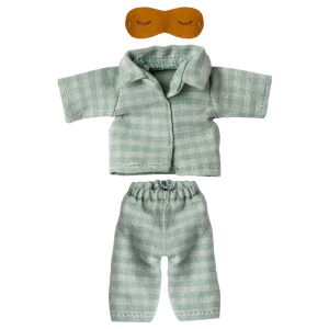 pyjama papa souris bleu carreaux