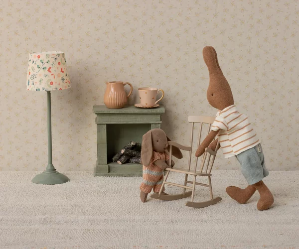 Rocking Chair Miniature beige foncé – Image 2