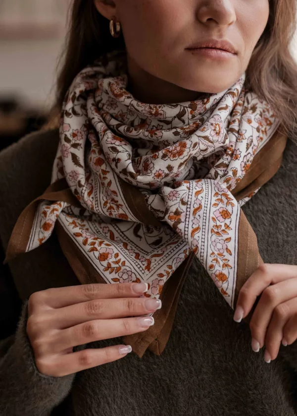 Grand Foulard Edel Ambre – Image 2