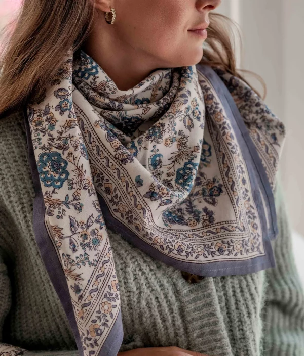 Grand Foulard Kiala Céleste – Image 2