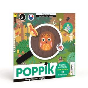 poster à jouer forêt enfant