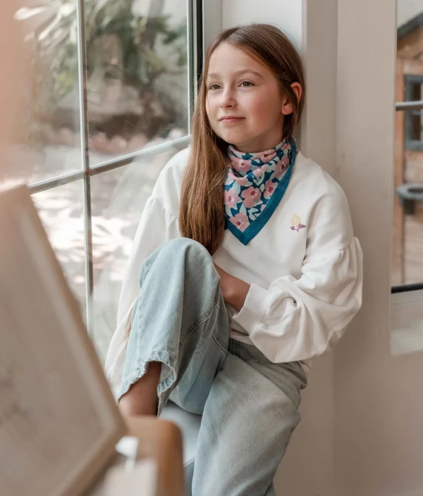 Petit Foulard Posy Opale – Image 2