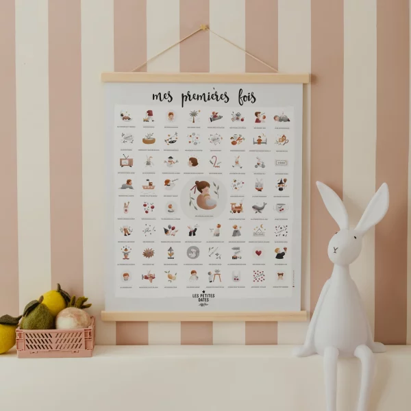 Affiche à dater Mes Premières Fois x Atelier Oranger – Image 3