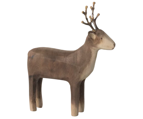 décoration noël renne en bois petit