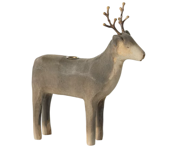 renne bois bougeoir