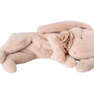 Peluche Lapin Couché Small rose poudré