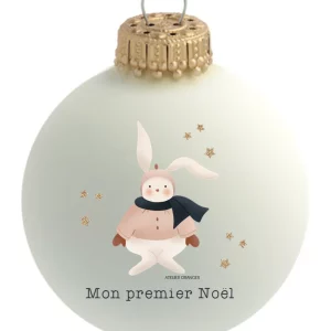 boule de noël lapin sapin