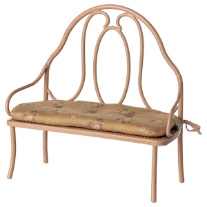 banc vintage rose poudré