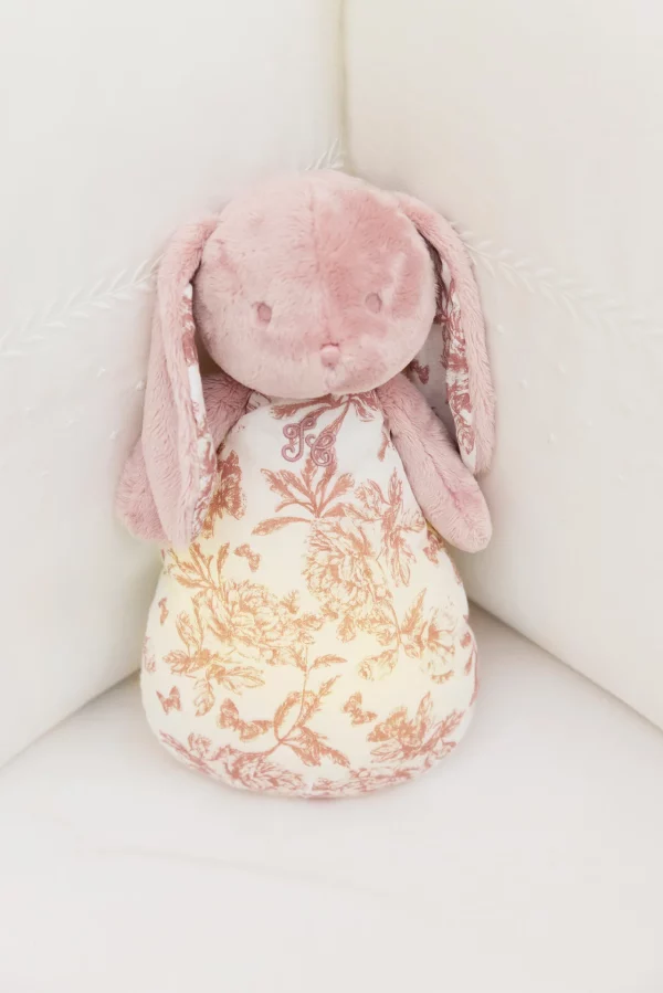 lapin veilleuse bleu toile de jouy