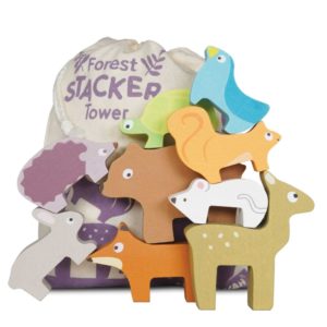 jeu set animaux de la forêt en bois
