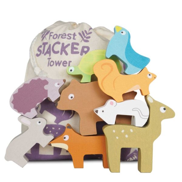 jeu set animaux de la forêt en bois