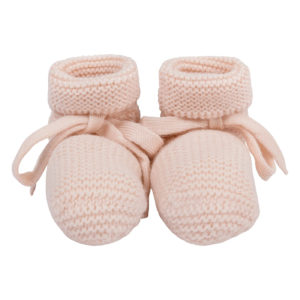petit chausson merinos rose bébé