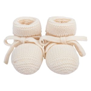 chausson merinos blanc milk bébé