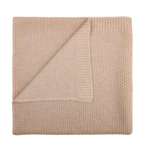 couverture merinos bébé noisette