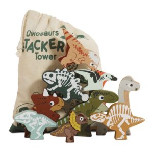jeu set de dinosaure en bois