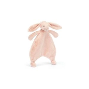 lapin doudou plat enfant rose