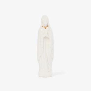 fève porcelaine vierge marie blanche