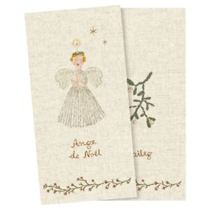 20 serviettes papier ange noël