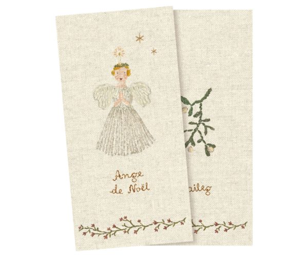 20 serviettes papier ange noël