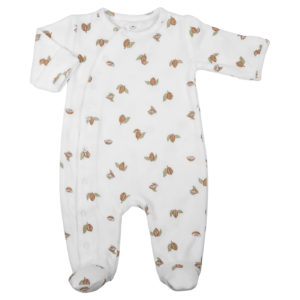 combinaison pyjama bébé velour