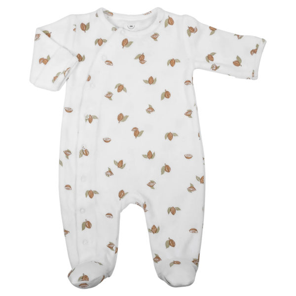 combinaison pyjama bébé velour